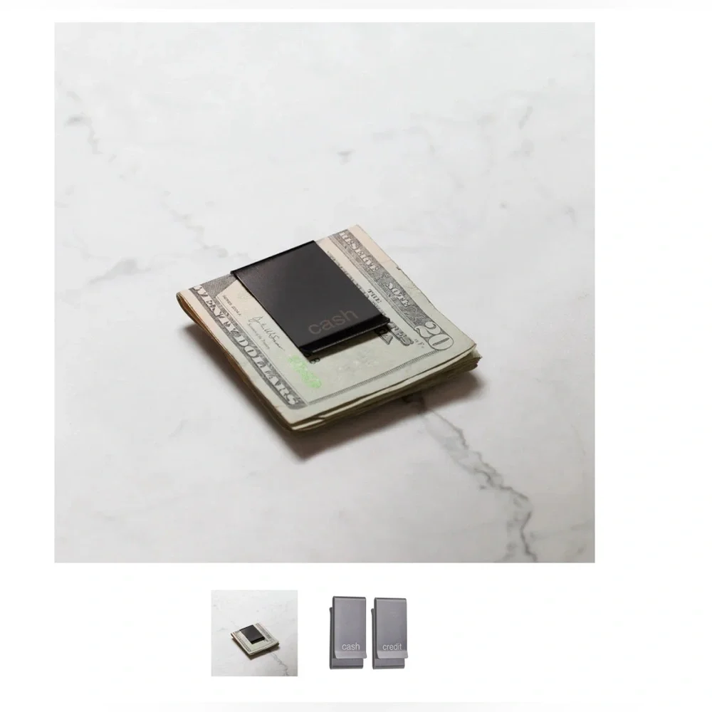 NWT- Men in Cities- Metal Double Sided Cash and Credit Money Clip‎